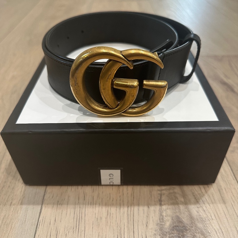 Gucci Calfskin Double G 40mm belt